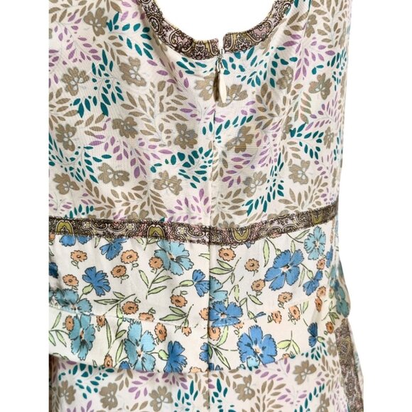 Marc By Marc Jacobs Folklore Boho Chic Silk Floral Print Dress Sz 4-6 Small - Picture 3 of 8